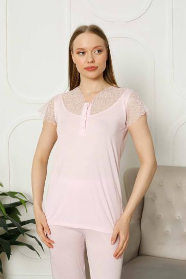 Somon Dantelli Bayan Pijama Takımı 2788KY