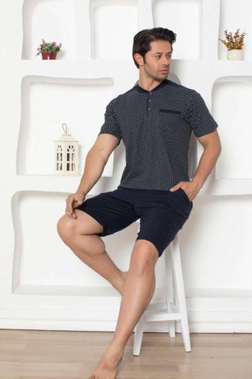 Lacivert  Erkek Şort Takımı 1203ŞT