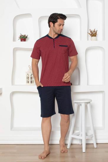 Bordo  Erkek Şort Takımı 1203ŞT