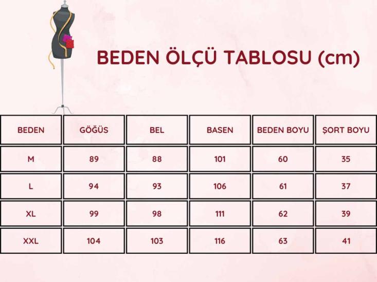 Pudra Dantel Yaka İp Askılı Şort ve Atlet Takımı 2594ŞT