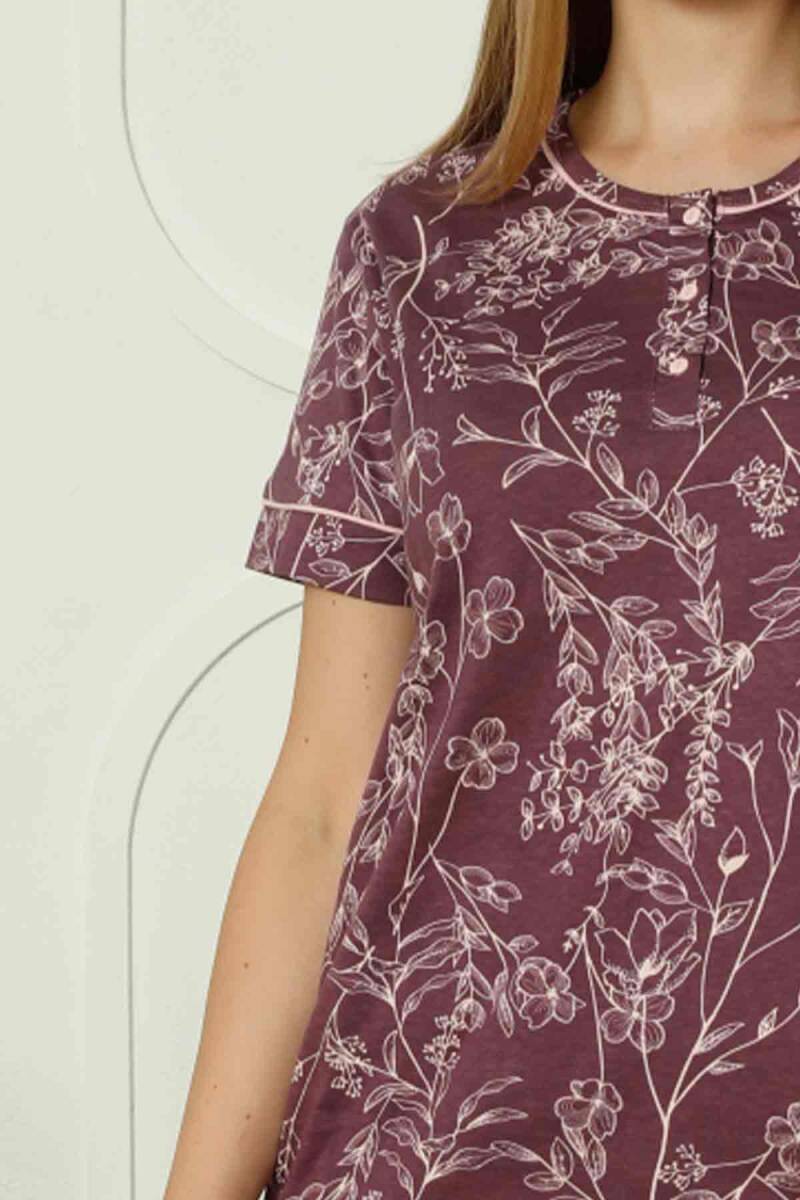 Çiçek Desenli Penye Bayan Pijama Takımı 2766KY
