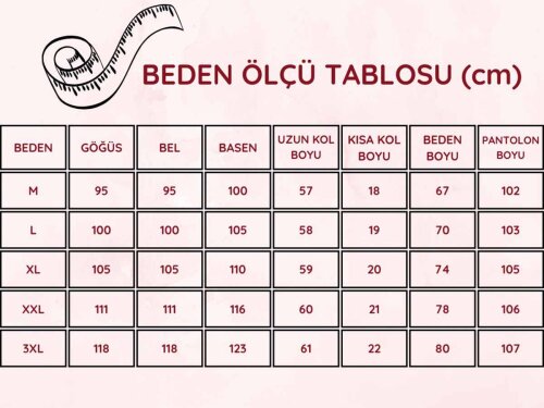 Bayan Pijama Takımı - Somon Çiçek Desen Uzun Kol Likralı Viskon 2846UY