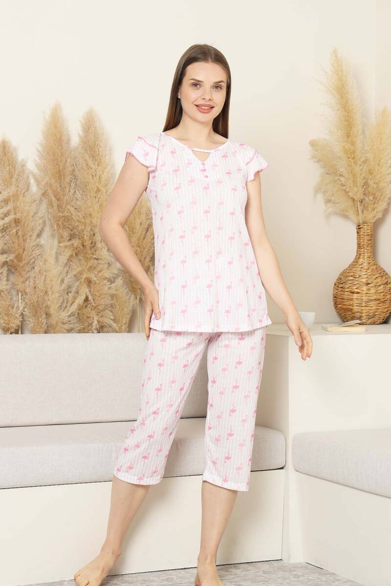 Desenli%20Kadın%20Pijama%20Takımı%20-%20Kuğu%20Fırfırlı%20kol%20Likralı%20Viskon%20Bermuda%202840B